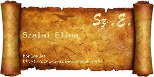 Szalai Elina névjegykártya